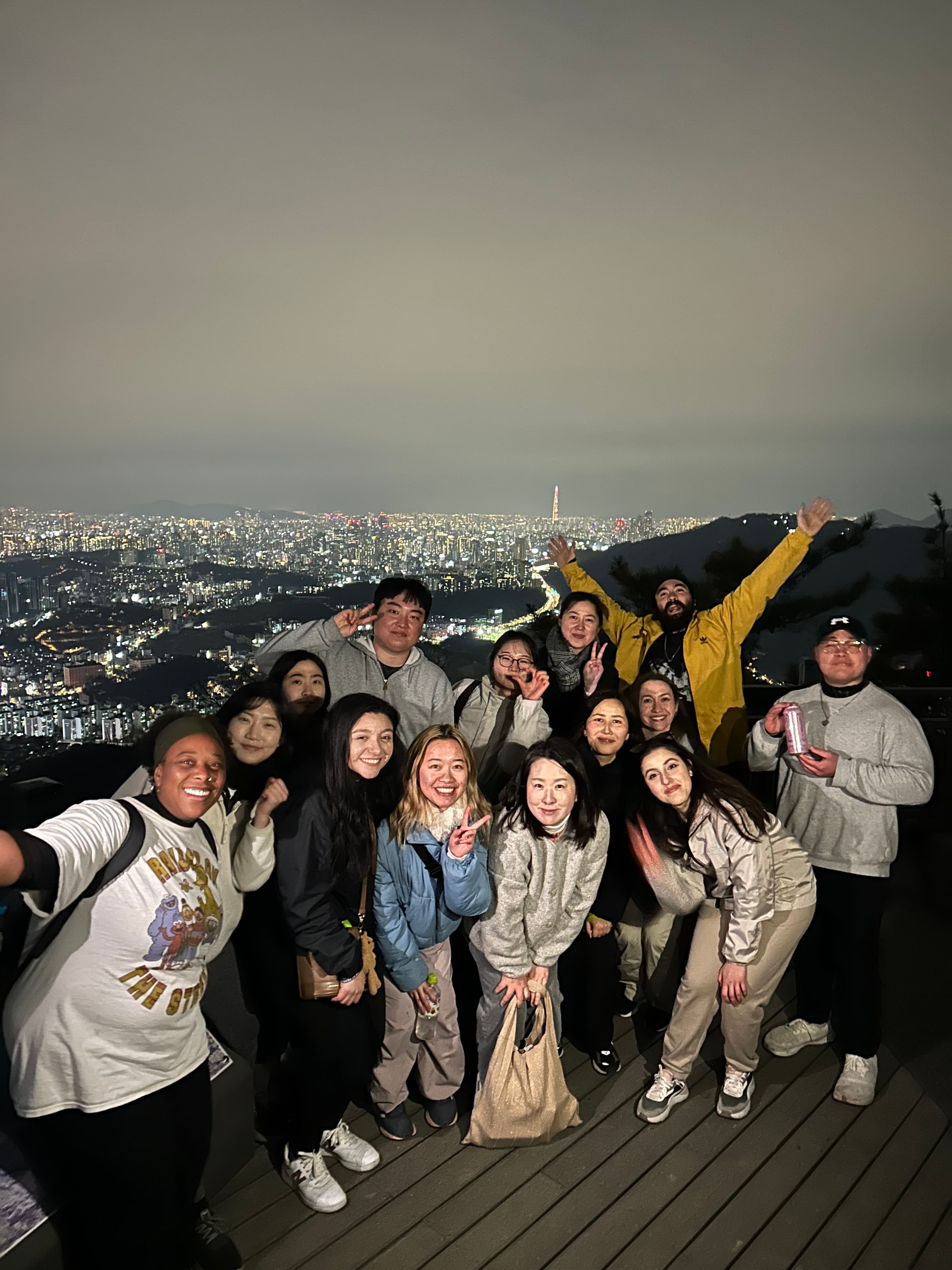 KND neighbors enjoying food and conversation together in Seoul